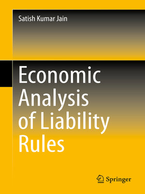 cover image of Economic Analysis of Liability Rules